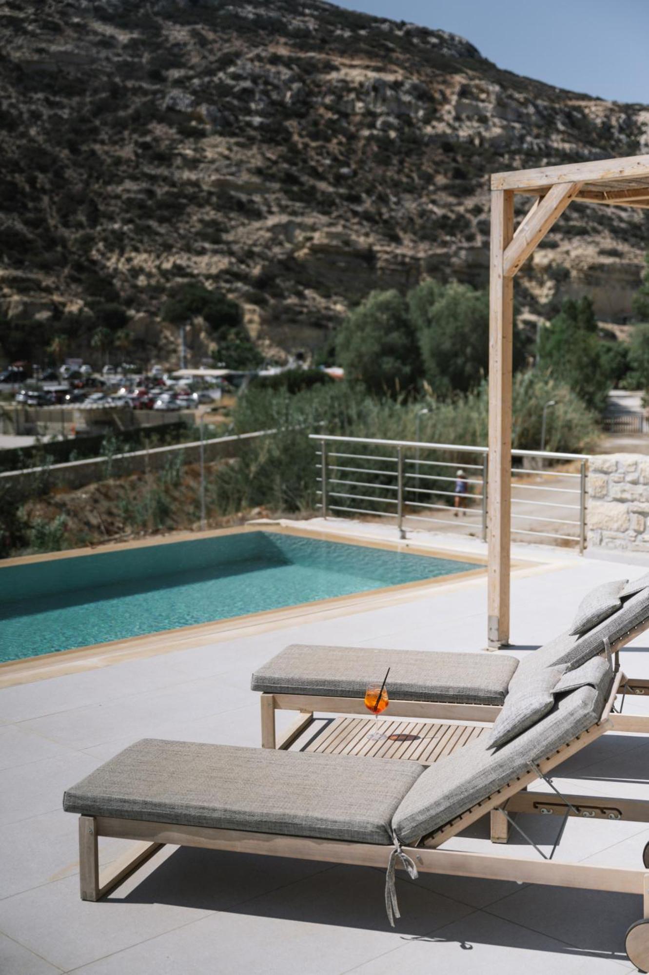 Luxury Villas Ammos In Style Матала Экстерьер фото