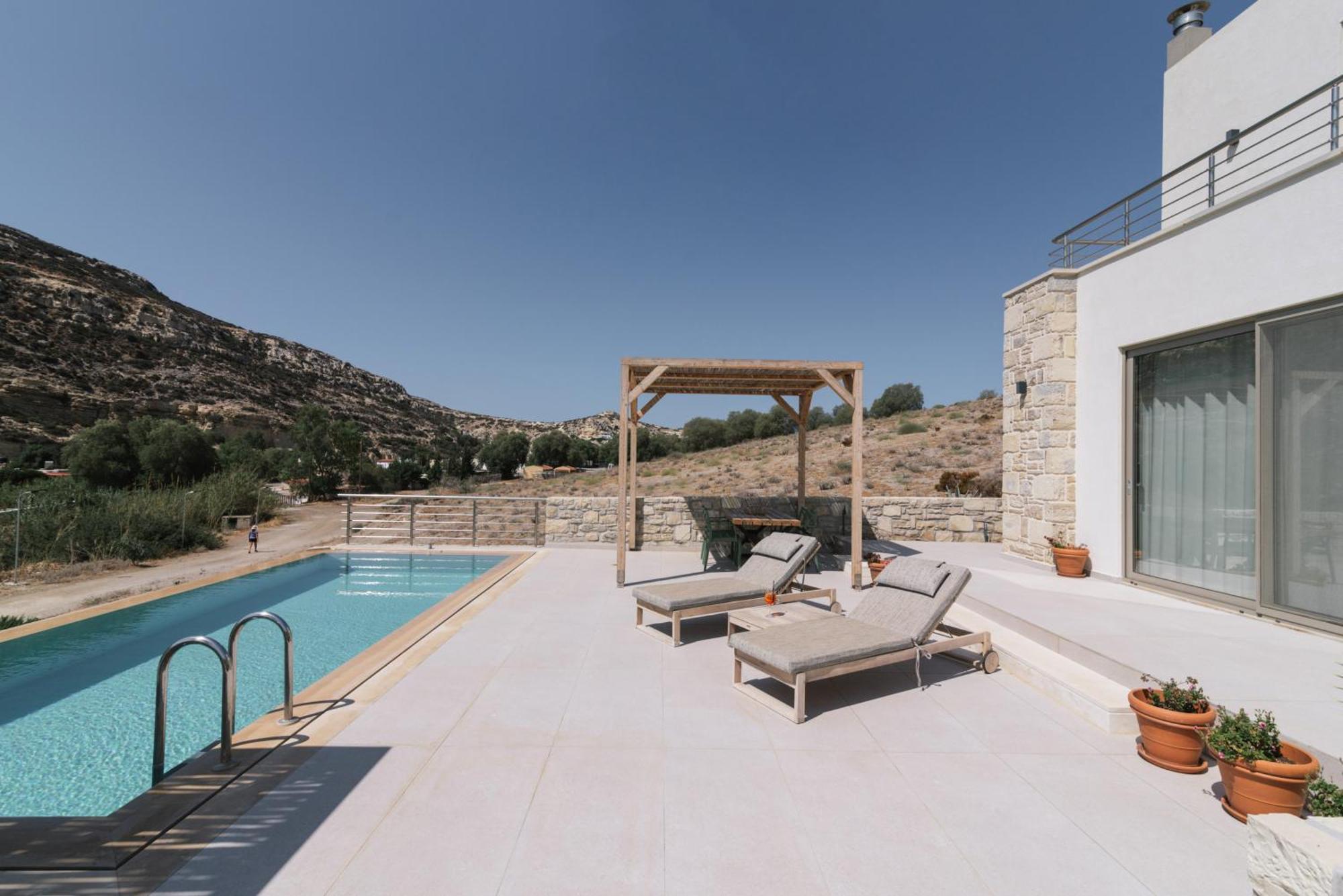 Luxury Villas Ammos In Style Матала Экстерьер фото