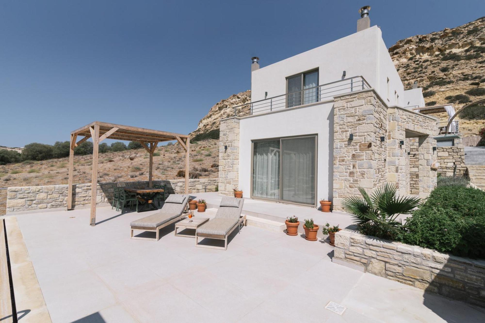 Luxury Villas Ammos In Style Матала Экстерьер фото